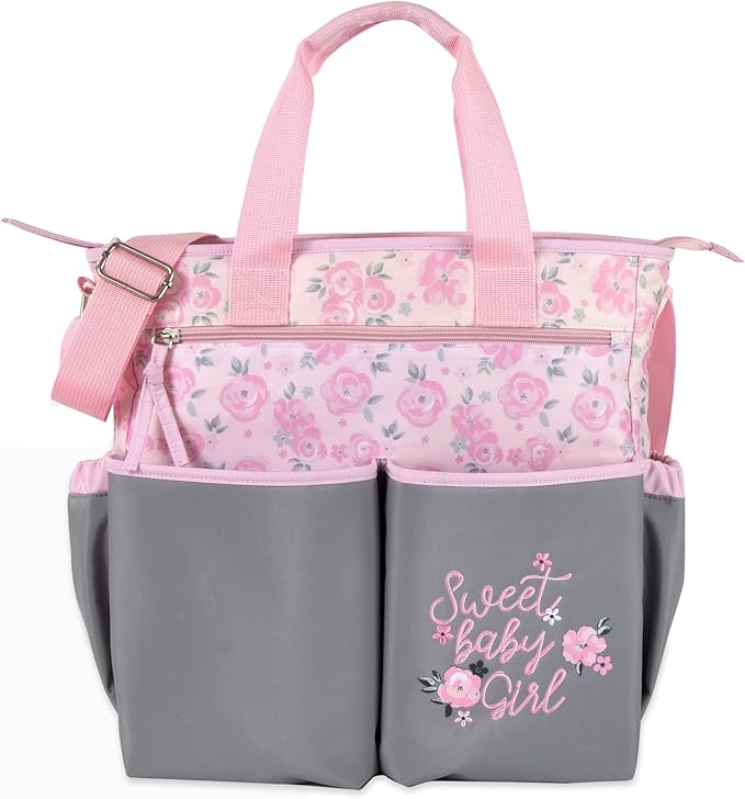 Crossbody Dinosaur Diaper Bag Tote with Changing Station for Baby Boy, 3 Piece Diaper Bag Set