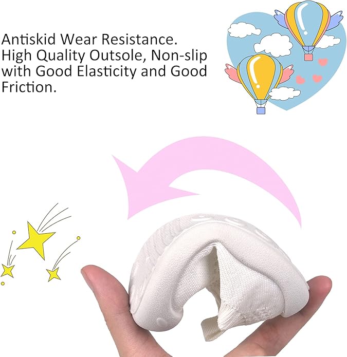 Baby First-Walking Shoes 1-4 Years Kid Shoes Trainers Toddler Infant Boys Girls Soft Sole Non Slip Cotton Canvas Mesh Breathable Lightweight TPR Material Slip-on Sneakers Outdoor