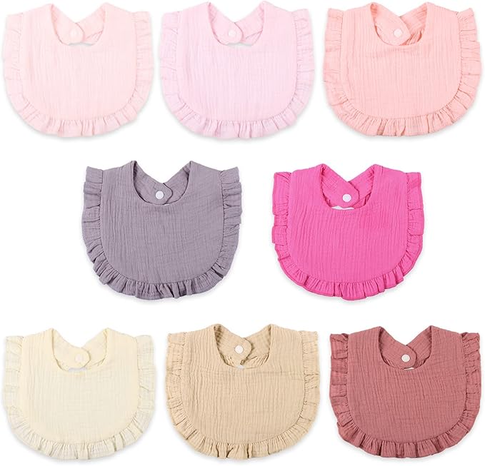 Baby Bibs Muslin Drool Teething Drooling Bibs for Baby Girl Boy Muslin Cotton