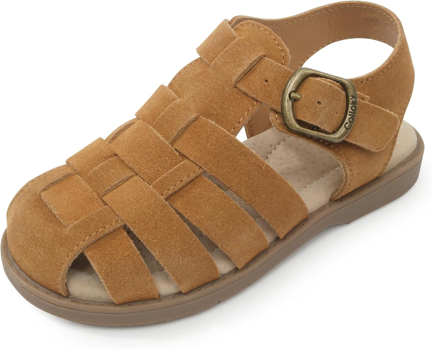 Toddler Girls Fisherman Buckle Sandals - Comfortable Summer Sandals with Closed Toe & Adjustable Strap for Daily Wear & Outdoor Play