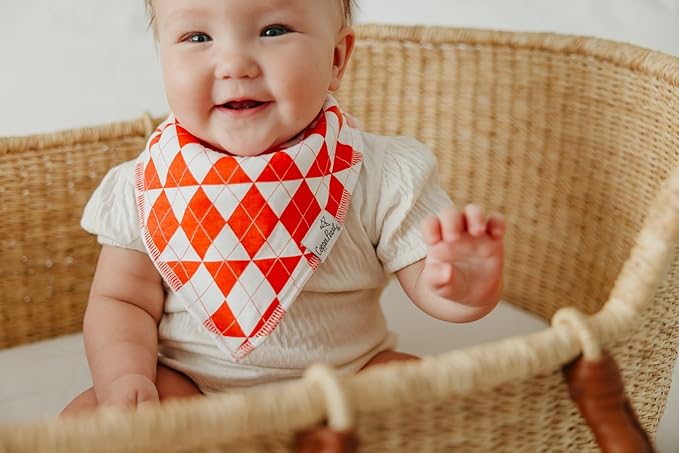 Copper Pearl Baby Bandana Drool Bibs for Drooling and Teething 4 Pack Gift Set Prancer