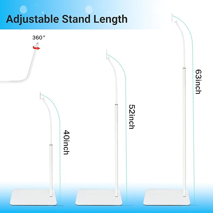 GUCHO Baby Monitor Mount Floor Stand Holder Compatible with Hellobaby HB6550/HB65/HB6339/HB40/HB6081/HB66/HB6351,Infant Optics DXR-8/8 Pro,Nanit,OKAIDI,Universal Flex Stand Baby Camera Mount