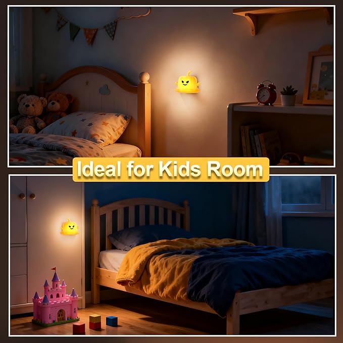 Dealswin Pumpkin Night Light for Kids, Halloween Decor Cute Silicone LED Lamp with Magnetic Base, 3 Brightness Levels & Timer Nursery Nightlight Rechargeable Bedside Touch Lamp for Breastfeeding
