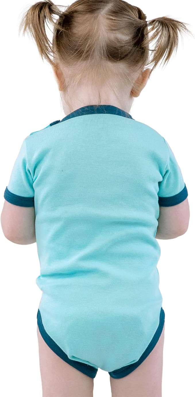 Lazy One Cute Unisex Baby Bodysuit, Cute Animal Designs, 6-18 Months