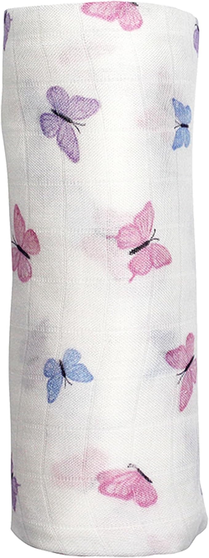 Muslin Baby Swaddle - Breathable Receiving Blankets for Newborn Baby, 70% Viscose derived from Bamboo, 30% Spandex, Imported