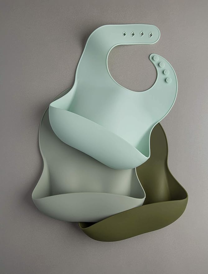 Loulou Lollipop Soft, Waterproof Silicone Feeding Bib