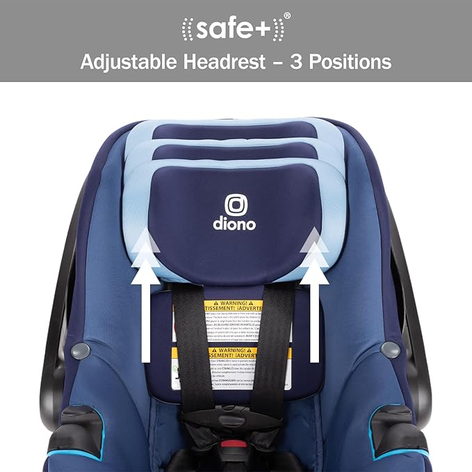 Diono LiteClik30 RXT SafePlus Infant Car Seat and Base, Rear-Facing for Infants 4-30lbs, SafePlus Engineering, with Infant Insert, UPF 50+ Sunshade (Blue Surge)