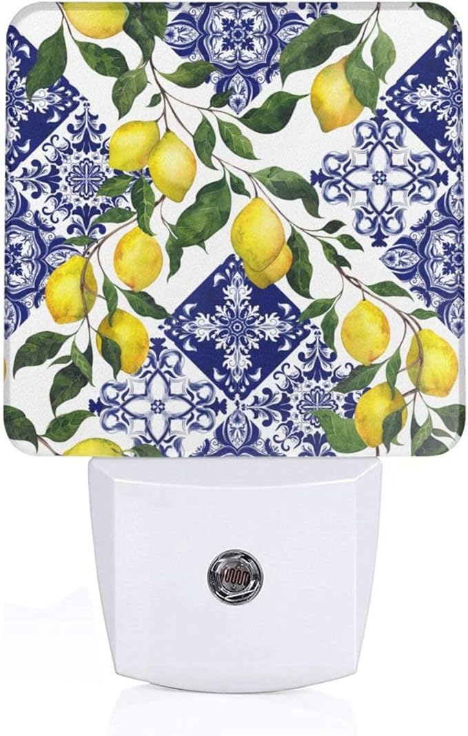 Led Night Light, Lemon Decorative Plug in Nightlights,with Smart Auto Dusk to Dawn Night Light for Bedroom, Kitchen, Nursery, Bathroom