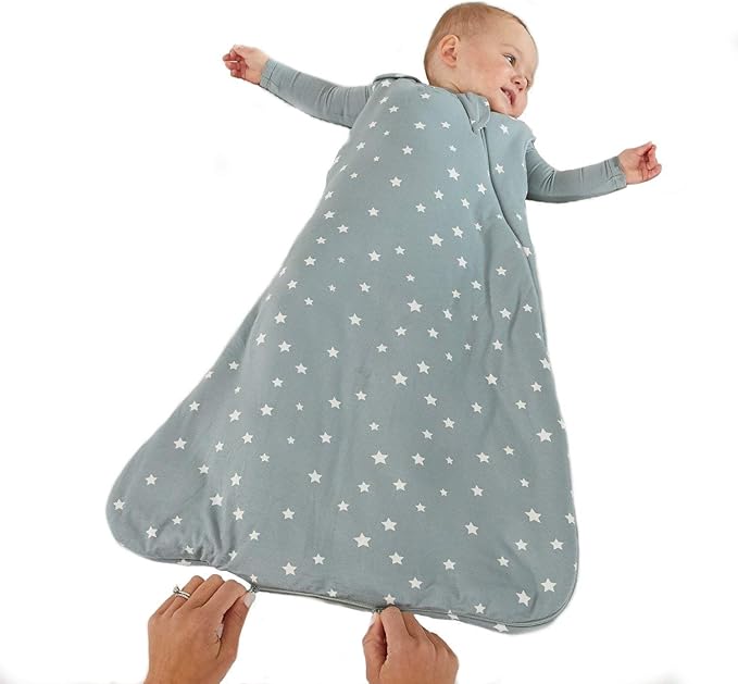 GUNAMUNA günamüna Unisex Baby, Toddler Wearable Blanket, Sleeping Bag Bamboo Rayon, Sleep Sack with Diaper Zipper, 2.6 TOG