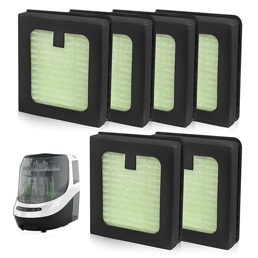 6Pack HEPA Filter Replacement Compatible with Baby Brezza Bottle Dryer Advanced and Baby Brezza Bottle Washer Pro