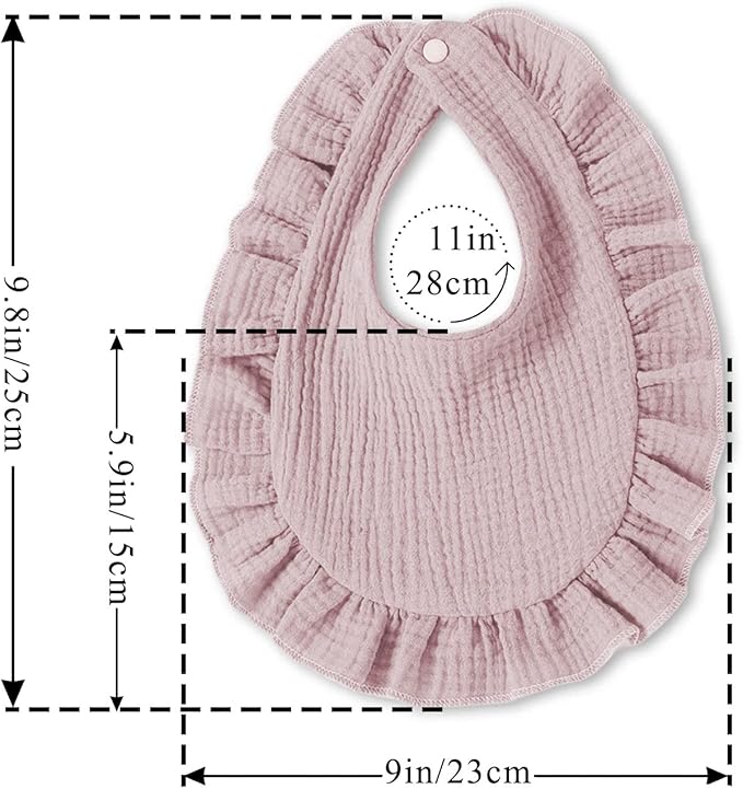 Baby Bibs Muslin Drool Teething Drooling Bibs for Baby Girl Boy Muslin Cotton