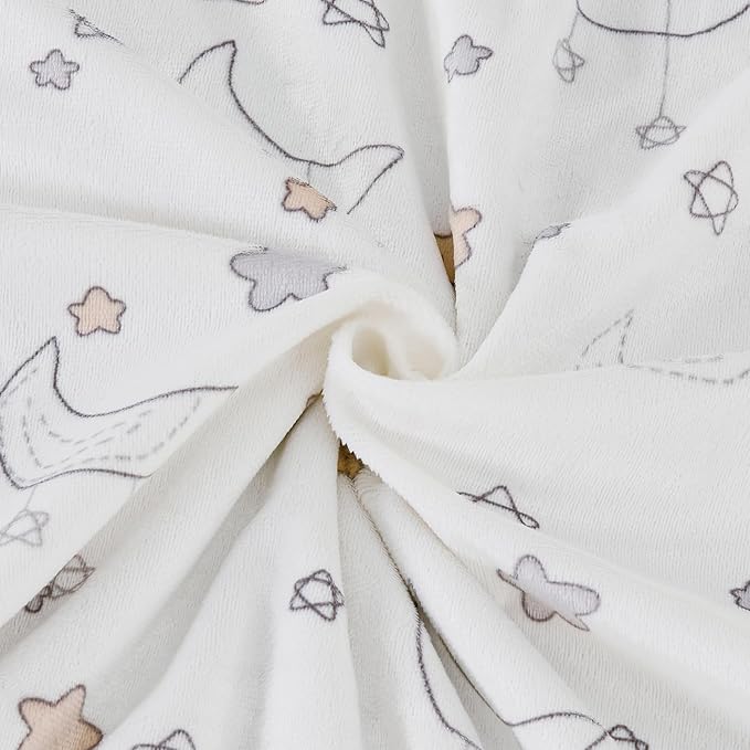 CREVENT 30''X40'' Cute Cozy Fluffy Warm Baby Blanket for Girls Boys Infants Toddlers' Bedding/Crib/Cot/Stroller, Baby Shower Birthday Newborn's Gift - Good Night