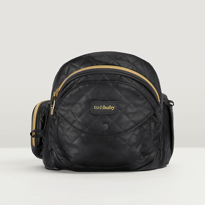 Tushbaby The Original Premium Quality Hip Seat Carrier – Safety-Certified Baby & Toddler Carrier with Secure Safety Buckles, No-Flimsy-Foam Design, Storage Pockets & Nursing Pillow. 0–3 yrs