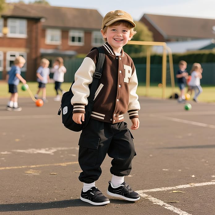 Toddler Wide Toe Box Barefoot Shoes Boys Girls Sneakers Kids Tennis Shoes Preschool Non Slip Lightweight Comfortable First Walking Shoes Running Outdoor Activities