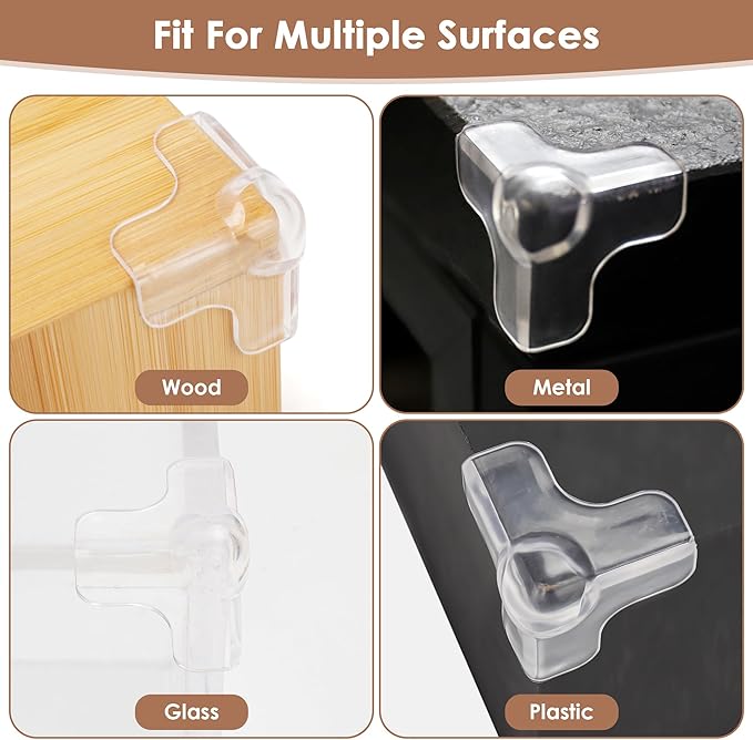 12 Pack Upgraded Corner Protectors Baby, Baby Proofing Corner Guards, Corner & Edge Safety Bumpers, Baby Proof Corners and Edges, Clear Furniture Corner Protectors for Table Edges & Sharp Corners