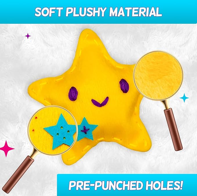 CRAFTSBEE Magical Unicorn Sewing Kit for Girls 7+ - Create 5 Adorable Felt Animals & a Cozy Pillow - Fun, Easy, and Educational DIY Craft