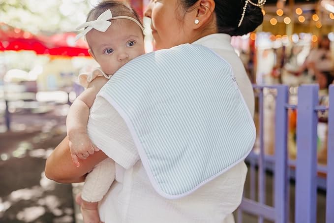 Copper Pearl Premium Baby Burp Cloths - 3-Pack Large Cotton Burp Cloths, Extra Soft Spit Up Rags with 3 Absorbent Layers, Perfect for Baby Boy and Baby Girl Gifts (21" x 10" Size, Bailey Set)