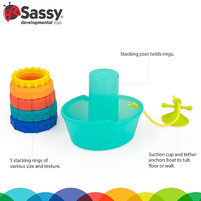 Sassy STACKIN' Ship TUB Toy