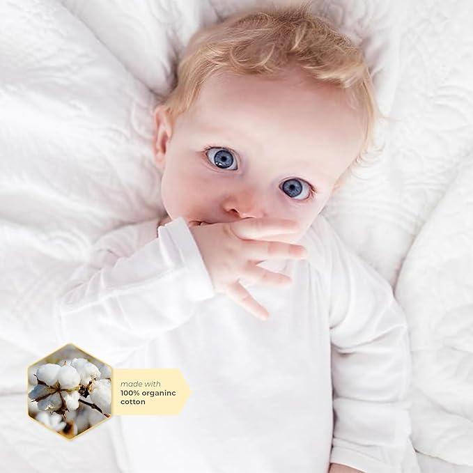 Burt's Bees Baby Organic Cotton Bodysuits – Baby Boy & Girl Short and Long Sleeve One-Pieces, 5-Pack