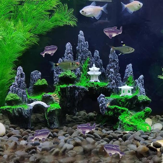 30Pcs Resin Shark, Mini Shark Statue, Tiny Shark Figurines, Miniature Shark,Mini tures Shark Aquarium Ornament for Fairy Garden Succulent Planter Moss Landscape