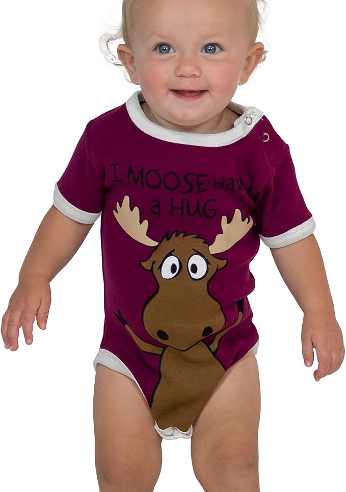 Lazy One Cute Unisex Baby Bodysuit, Cute Animal Designs, 6-18 Months