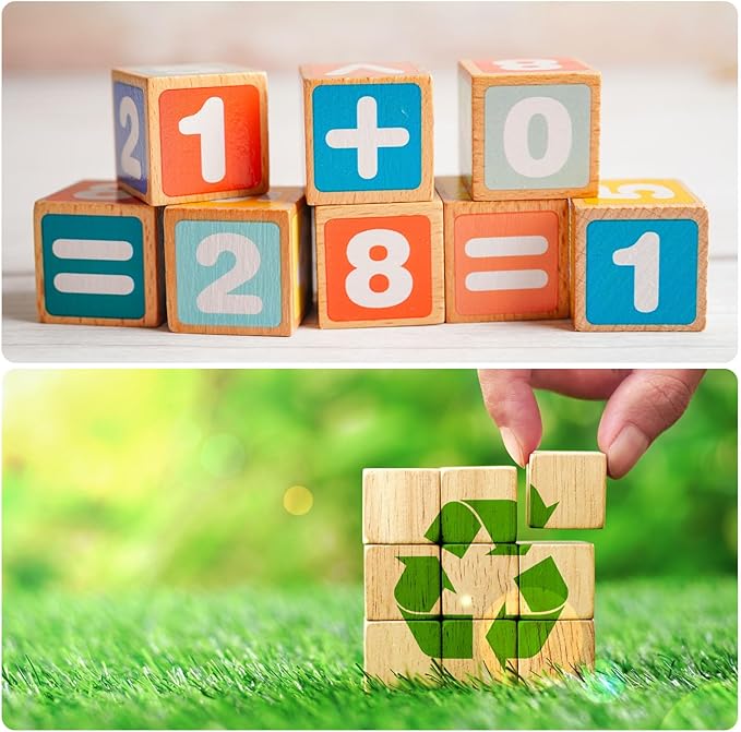 uxcell 300Pcs Wood Blocks for Crafts, 1cm Unfinished Wood Cube Solid Wooden Blank Square Block for DIY Craft Projects Personalized Gifts, Purple