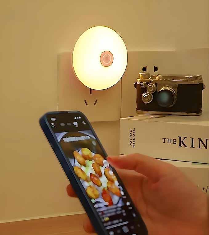 Plug-in Nightlight with Manual On/Off Switch - Night Lights Plug into Wall for Kids Bedroom Nursery, Kitchen Bathroom Hallway Stairs Stairways Corridor Garage, 3000K~5000K Daylight/Warm White 3 Colors