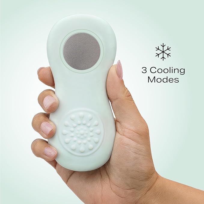 Zomee Cooling Lactation Massager – 2-in-1 Breastfeeding Relief for Engorgement & Clogged Ducts, Vibration & Cooling Therapy, Portable, Rechargeable, BPA-Free for Nursing Moms