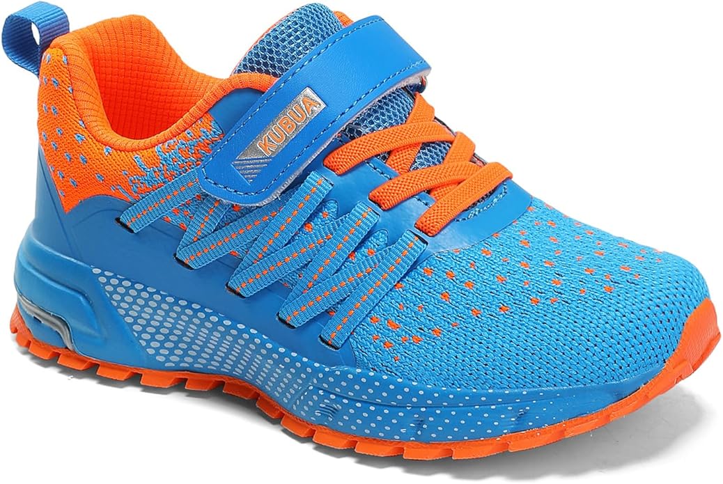 KUBUA Kids Sneakers for Boys Girls Running Tennis Shoes Lightweight Breathable Sport Athletic