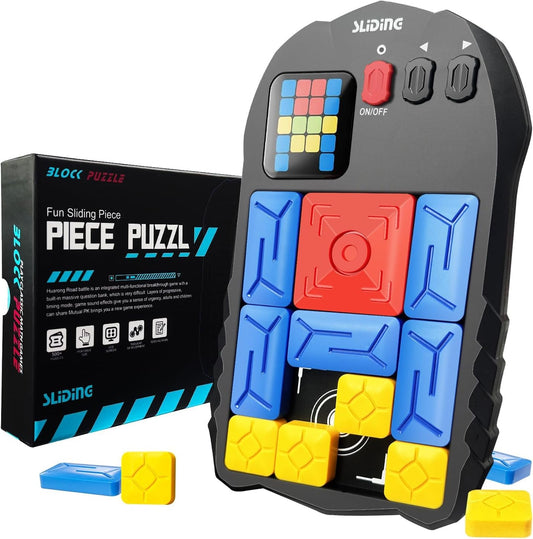 Super Slide Puzzle Game - 500+ Levels Brain Teaser | Electronic Sliding Puzzle Toy for All Ages | Fun Unblocking Logic Game for Kids & Adults