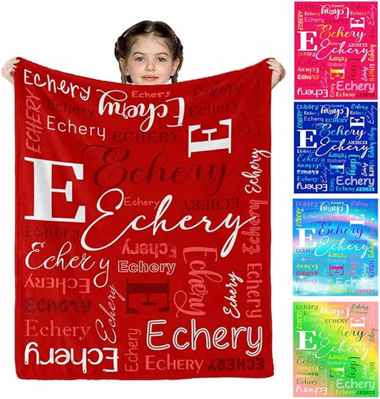 Personalized Baby Blanket, Name Blankets Personalized Kids Gifts Customized Name Blanket for Girls Personalized Baby Blankets for Girls