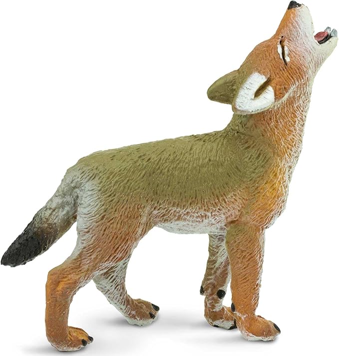 Safari Ltd. Coyote Pup Figurine - Lifelike 2.5" Model Figure - Educational Toy for Boys, Girls, and Kids Ages 1+