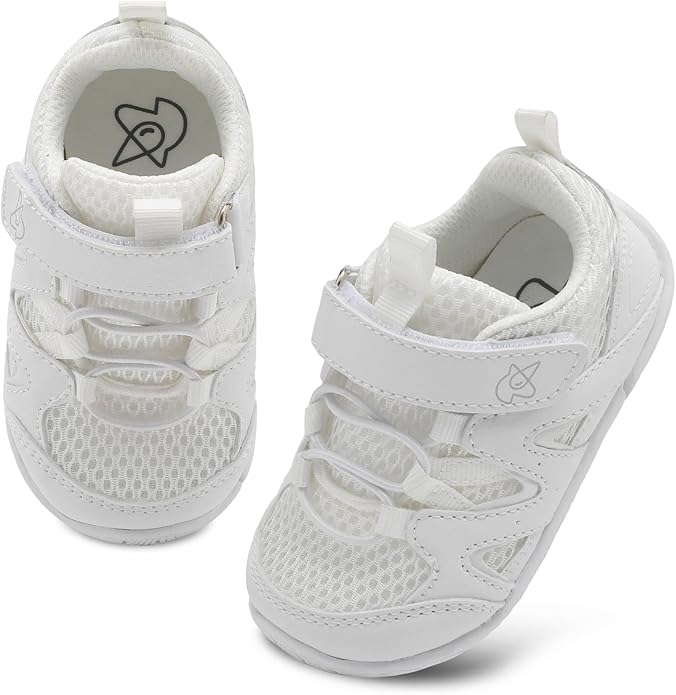 LeIsfIt Baby Shoes Boys Girls First Walking Shoes Non-Slip Toddler Breathable Sneakers Infant Sneakers