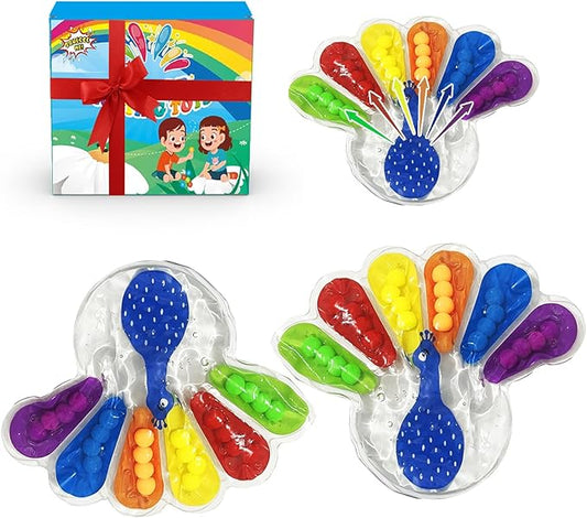 2PCS Color Sorting Sensory Toy, Fine Motor Skills Toys for Toddlers, Montessori Toys Preschool Learning Activitie, Sensory Activity Toy for Kids 3+ and Adults