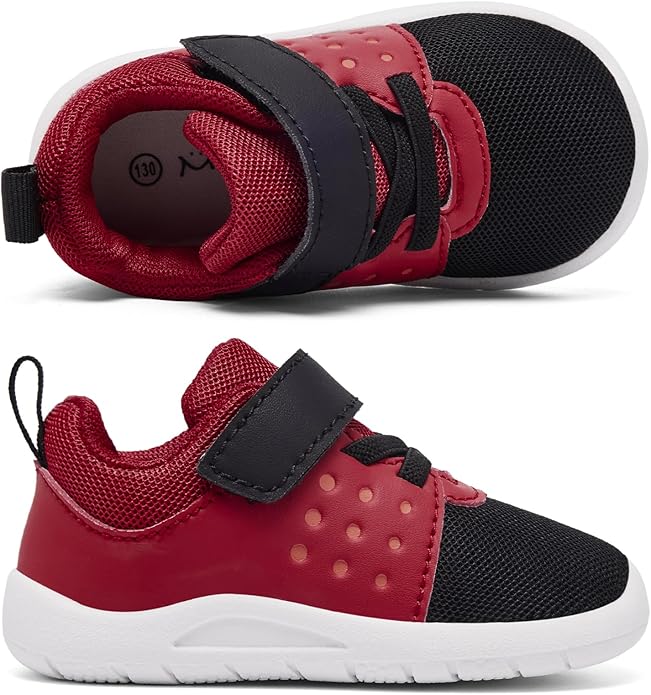 MORENDL Toddler Baby Shoes 0-4 Years Boy Girl Lightweight Breathable Non-Slip Sports Sneakers Running Walking Tennis Barefoot Shoes