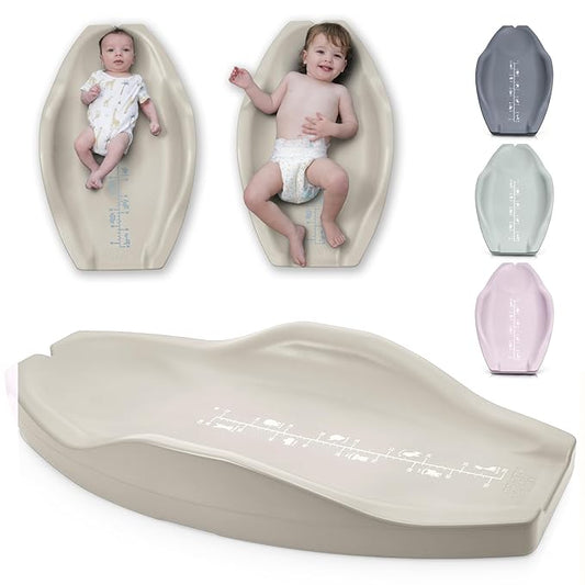 Apricity Baby Diaper Changing Pad – Waterproof Wipe-Clean Foam Changing Mat with Raised Sides, Non-Slip Base & Portable Design, Extra-Large 31.5” × 19.7” for Newborn to Toddler (Beige)