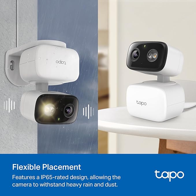 Tapo 1080p Pan/Tilt Indoor/Outdoor Security Camera – Free Person/Baby Cry Detect & Motion Track, 360° View, Color Night Vision, SD/Cloud Storage, Works w/Alexa & Google Home HybridCam 360