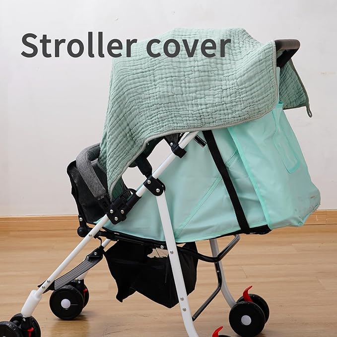 Muslin Hooded Baby Towels,2 Pack Baby Bath Towels,Large 31.5x31.5Inch,Hooded Towels for Baby and Infant,Soft&Absorbent(Green and Pink)