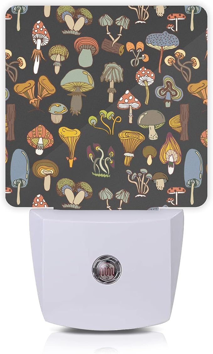 Mushroom Night Light,Night Lights 0.5W Sleep Friendly for Boys Girls Led Night Light Dusk to Dawn Sensor Nightlight for Stairway/Hallway/Kitchen