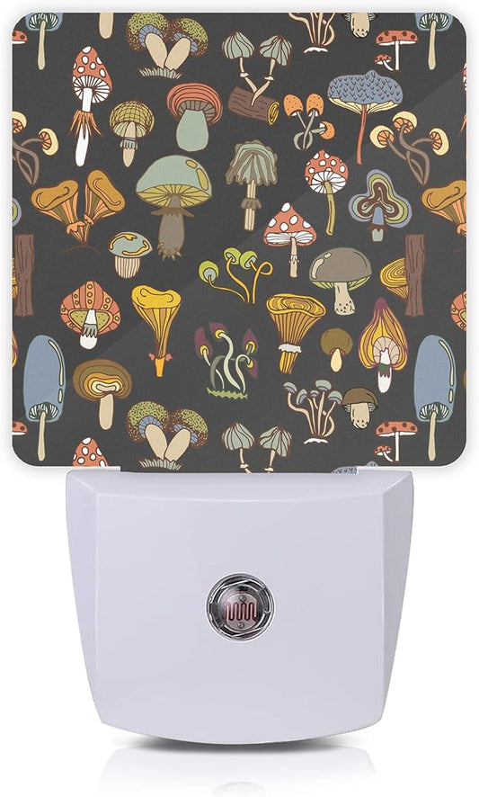 Mushroom Night Light,Night Lights 0.5W Sleep Friendly for Boys Girls Led Night Light Dusk to Dawn Sensor Nightlight for Stairway/Hallway/Kitchen