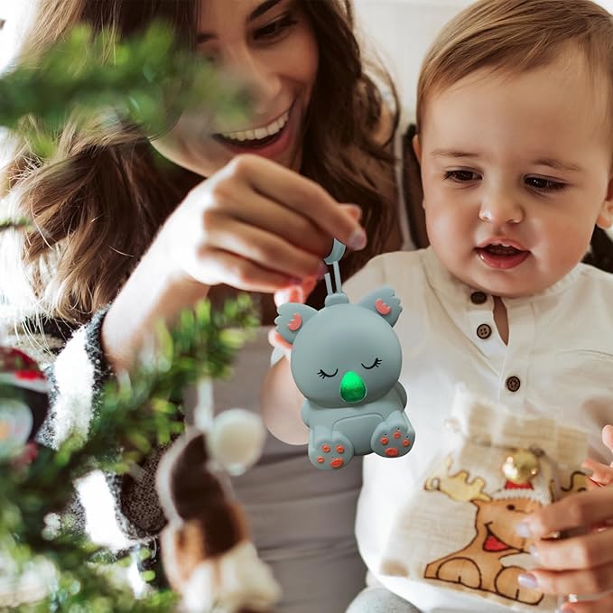 Baby Sleep Sound Machine & Bluetooth Speaker | Portable White Noise Sound Machine with 3 Timers for Nursery, Travel | Non-Looping Soothing Sounds Sleeping Music for Infants, Toddlers & Kids