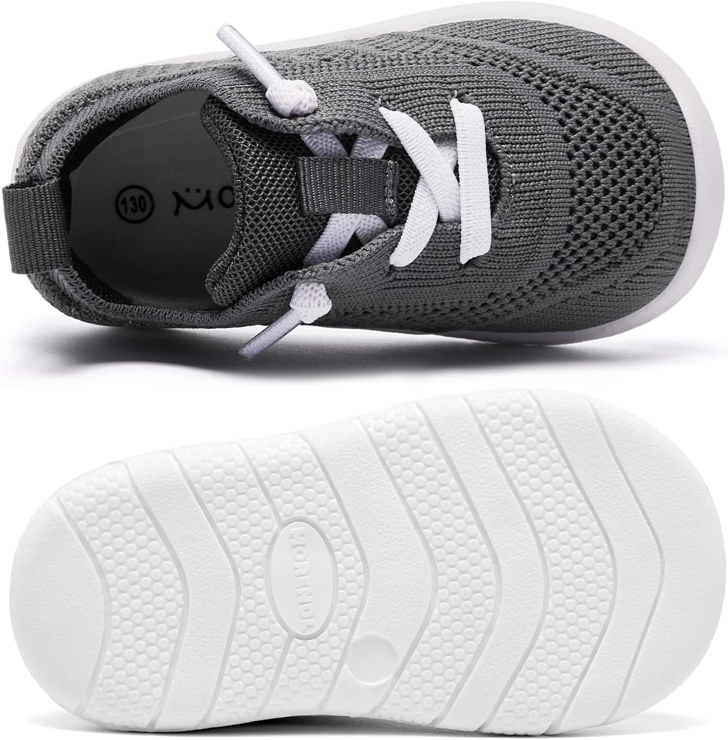 MORENDL Toddler Shoes Baby Walking Sock Shoes Infant Sneakers 0-4 Years Boy Girl Barefoot Tennis Shoe Non-Slip Brethable