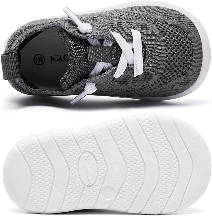 MORENDL Toddler Shoes Baby Walking Sock Shoes Infant Sneakers 0-4 Years Boy Girl Barefoot Tennis Shoe Non-Slip Brethable