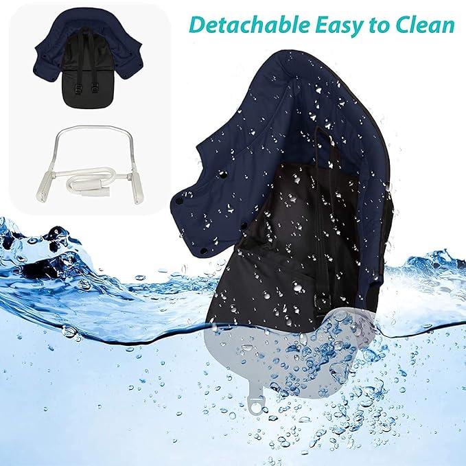 Hook On High Chair with Tray, Fast TableChair Clip on TableHigh Chair, HighChair That Attaches to Table Portable Baby Feeding Seat for Baby Toddler Washable for Travel Outside