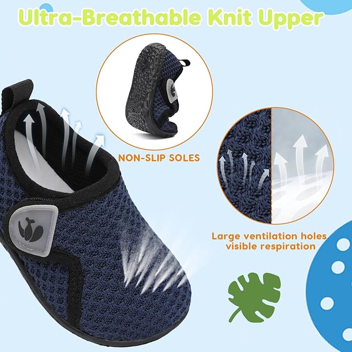 FEETCITY Baby Boys Girls First Walking Shoes Infant Sneakers Crib Shoes Breathable Lightweight Slip On Shoes