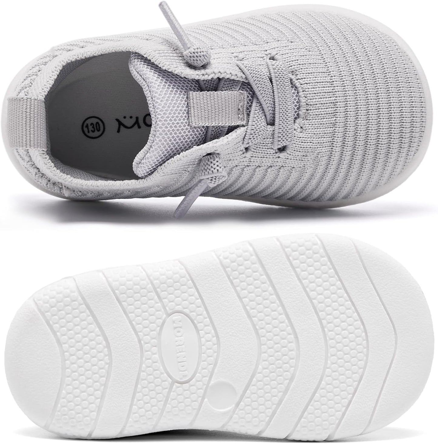 MORENDL Toddler Shoes Baby Walking Sock Shoes Infant Sneakers 0-4 Years Boy Girl Barefoot Tennis Shoe Non-Slip Brethable