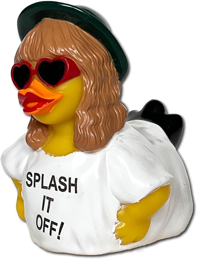 CelebriDucks - Tail-RRR - Splash It Off - Floating Rubber Ducks - Collectible Bath Toy Gift for Kids & Adults of All Ages
