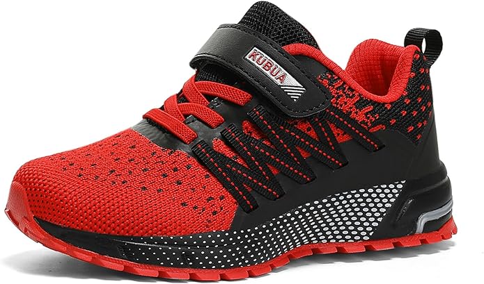 KUBUA Kids Sneakers for Boys Girls Running Tennis Shoes Lightweight Breathable Sport Athletic