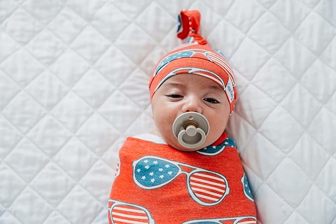 Copper Pearl Baby Swaddle Blanket - Premium Knit Baby Blanket, Large Soft Stretchy Receiving Blankets for Baby Boy and Girl, Swaddles for Newborn, Infant, and Toddler (Spangled)