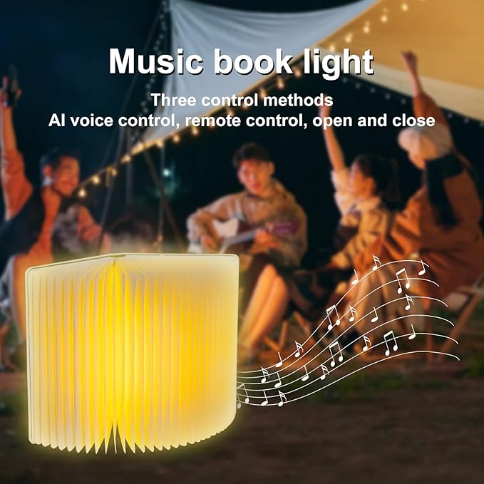 3D Dragon Bluetooth Speaker with Night Light, 3W Portable Wireless Music Mood Book Lamp for Outdoor or Home Party, Decorative Faux Books Decor for Office